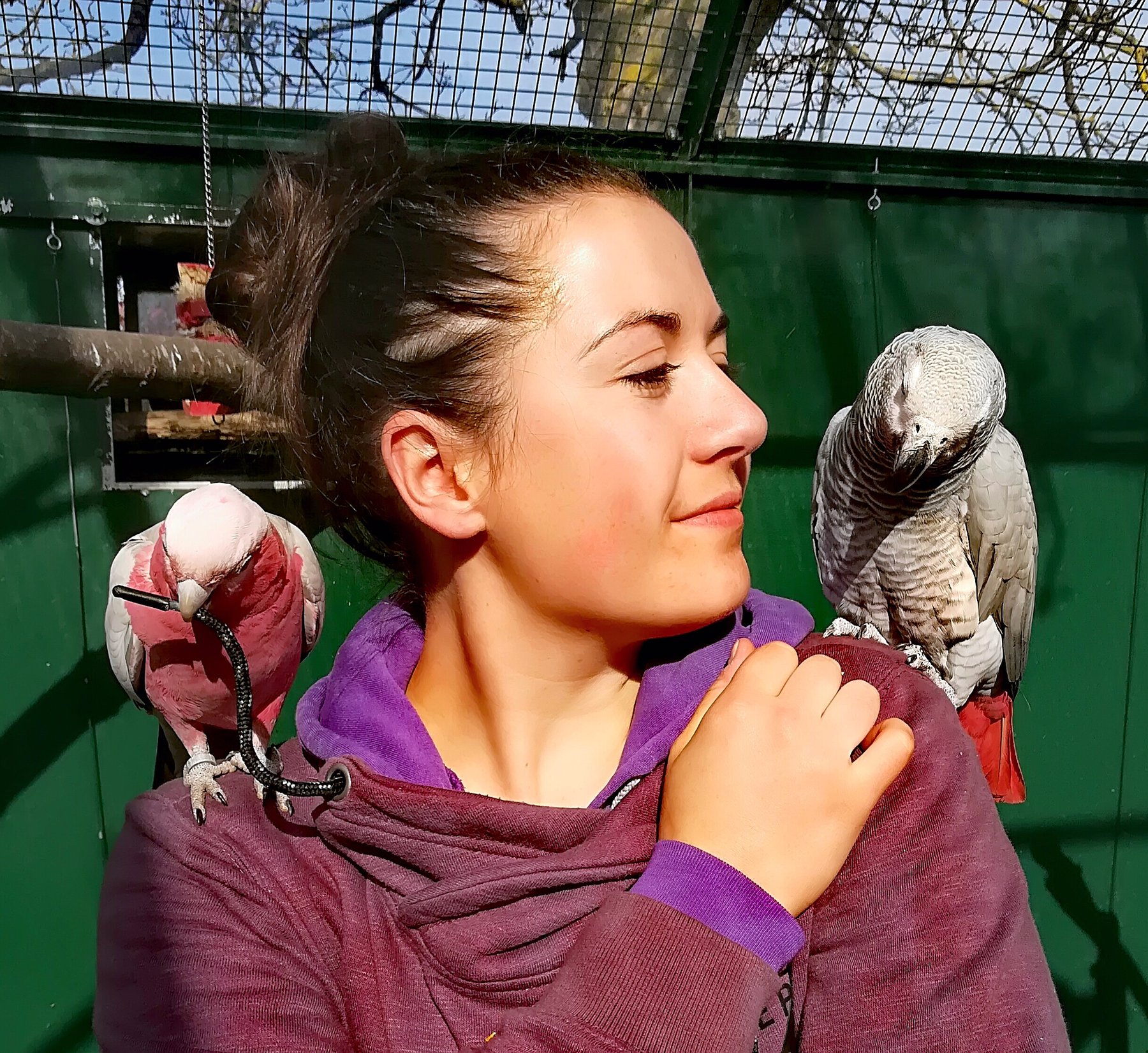 Manon Canaple avec un animal